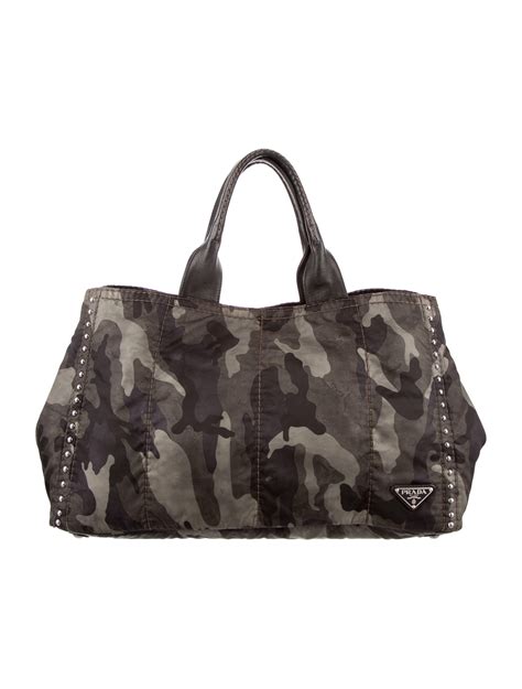 PRADA Camouflage Tote Bags & Handbags for Women